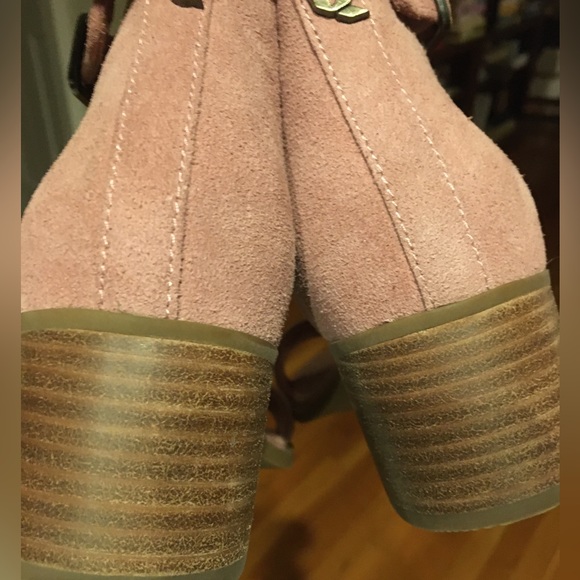 Koolaburra by Ugg Ortholite Bellen Suede Chunky Heeled Sandal - Picture 5 of 7